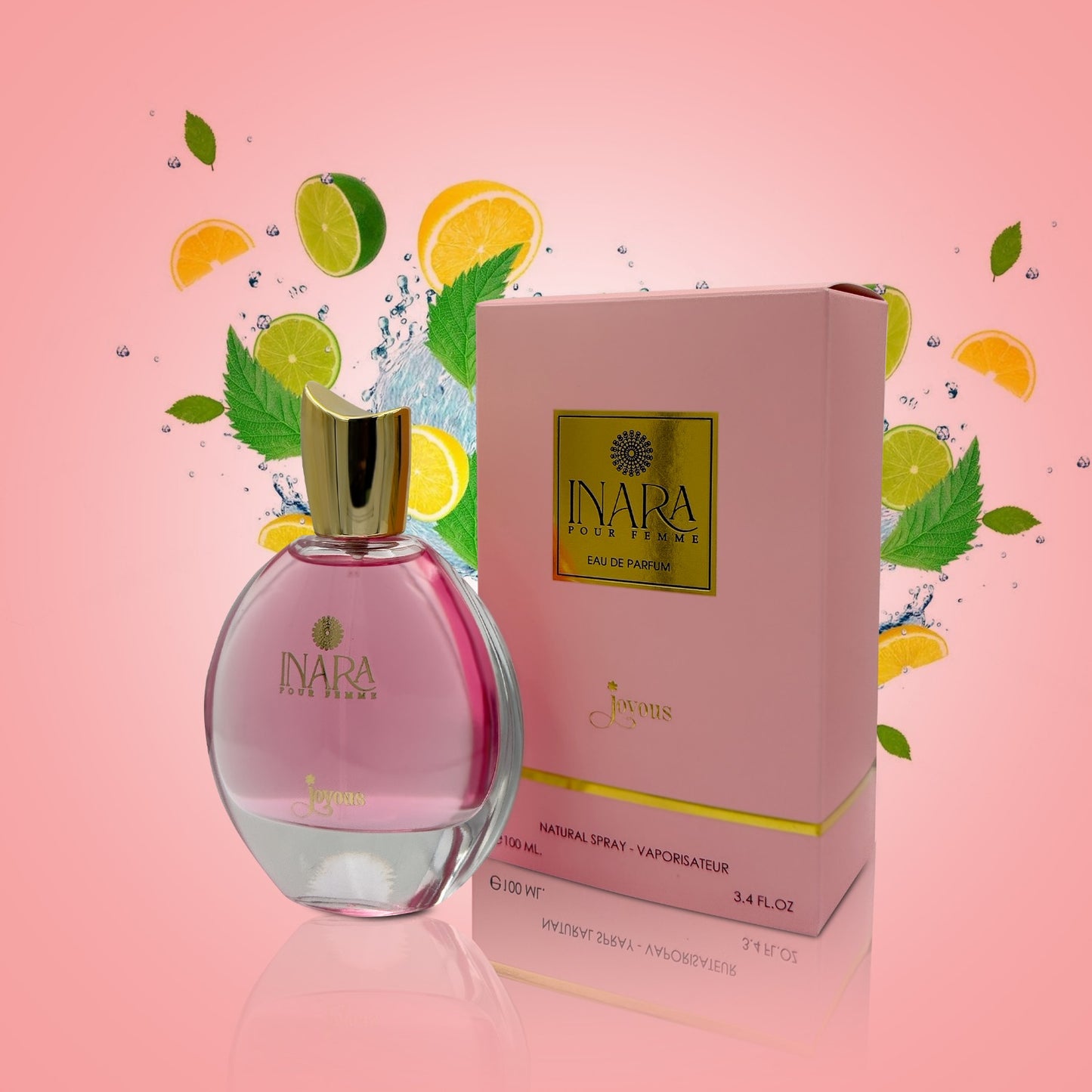 INARA POUR FEMME Eau de Parfum 100ml – Elegant & Sensual Floral Fragrance for Women, 12-14 Hour Long-Lasting Scent