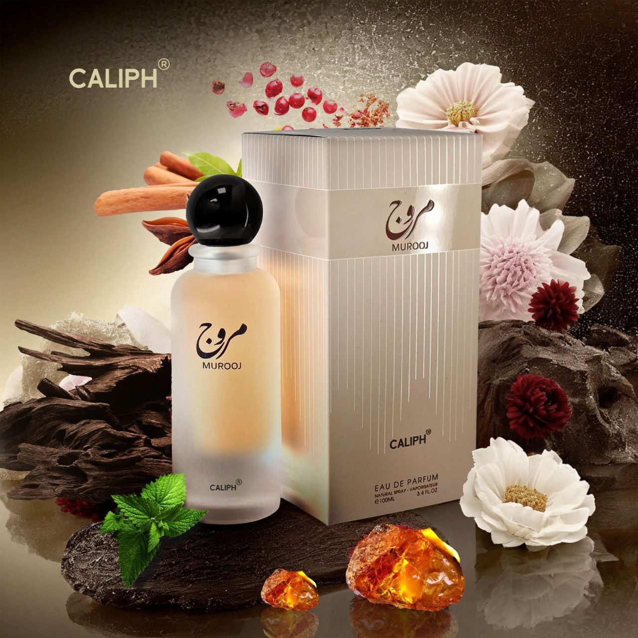 Murooj Eau de Parfum 100ml – Premium Exotic & Fresh Fragrance, 12-14 Hour Wear