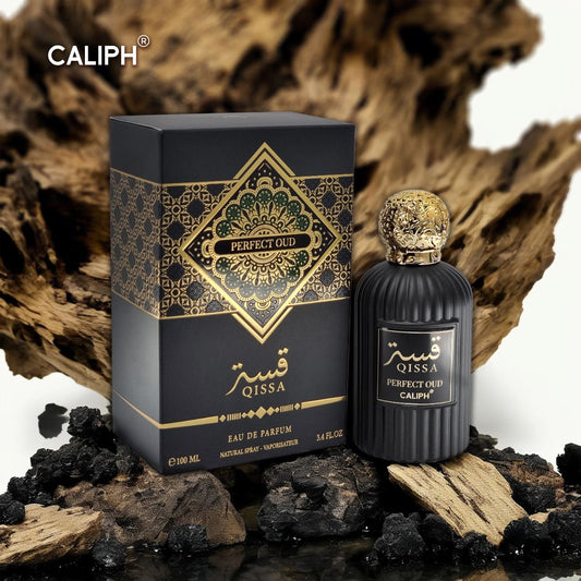 Qissa Perfect Oud Eau de Parfum 100ml – Premium Rich & Long-Lasting Oud Fragrance, 12-14 Hour Wear