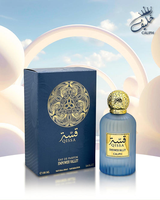 Qissa Empower Valley Eau de Parfum 100ml – Bold & Invigorating Woody Floral Fragrance, 12-14 Hour Long-Lasting Scent